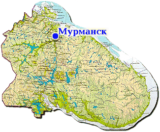 карта Мурманской области